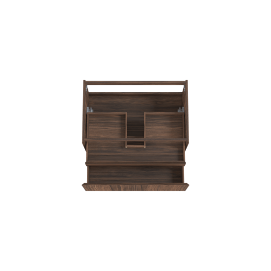 Balmani Idra zwevende wastafelonderkast 90 x 55 cm fineer notenhout 2 lades