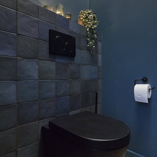 Sigma01 bedieningspaneel Hoogglans Zwart voor UP320 of UP720 inbouwreservoir