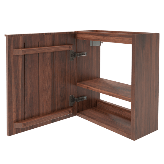 Balmani Forma hängender Waschbeckenunterschrank: amerikanischer Nussbaum, 42 x 21 cm