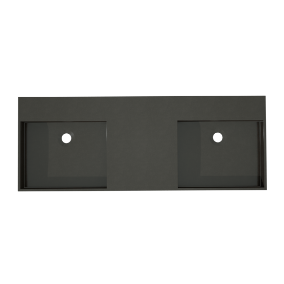 Storke Jura plan vasque quartz mat 120 x 46 cm