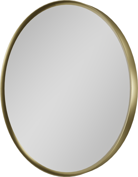 Balmani Auro miroir de toilette rond Brushed Champagne Gold Ø 35 cm