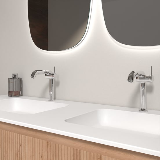 Blaufoss Round M EcoStart robinet de lavabo standard chrome brillant