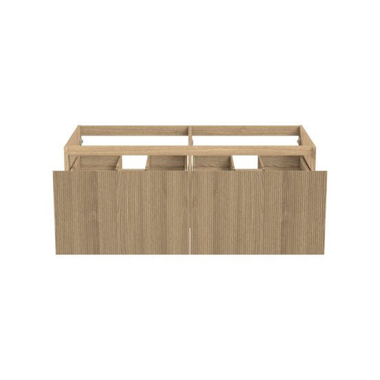 Balmani Fila meuble sous-vasque suspendu 135 x 55 cm plaqué chêne naturel 4 tiroirs