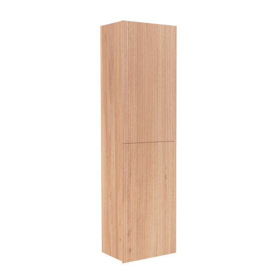 Balmani Forma zwevende badkamerkast naturel eiken 42 x 30 x 150 cm vert. sym. groef