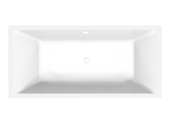 Luca Varess Sandrina baignoire encastrable duo 190 x 90 cm acrylique blanc mat