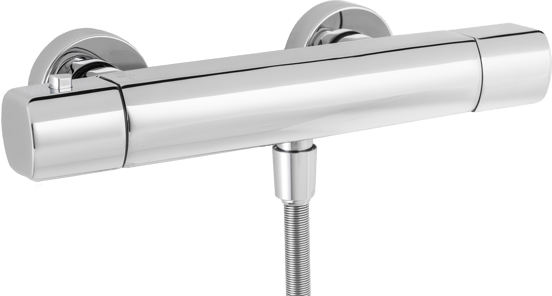 Blaufoss Bodan thermostatische douchekraan Glanzend Chroom