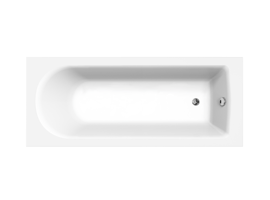 Luca Varess Rosala eenpersoons inbouwbad 170 x 70 cm acryl mat wit