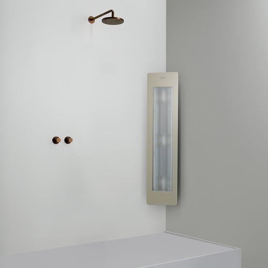 Sunshower One M Infrarot Aufputz Ecke sand white