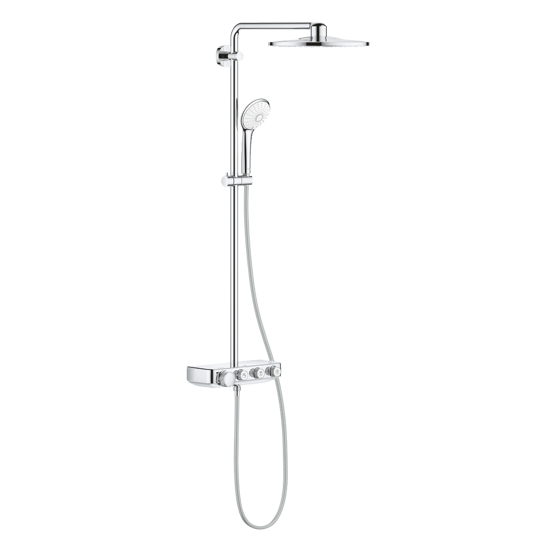 Grohe Euphoria SmartControl System 310 Duo colonne de douche de pluie mitigeur thermostatique Chrome Brillant