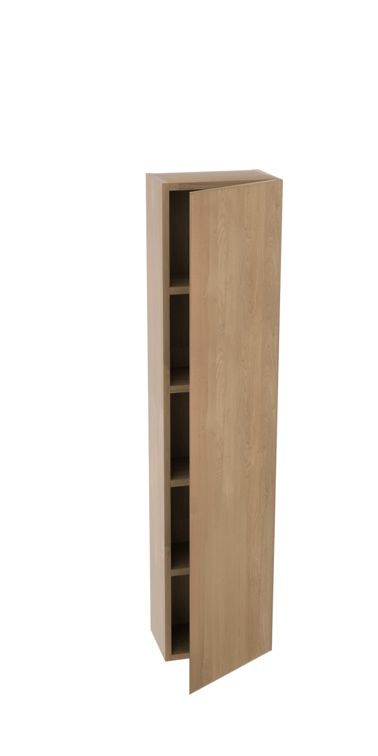 Balmani Mitra Elements Badhochschrank: Hängend, Eiche Natur, 32 x 20 x 130 cm