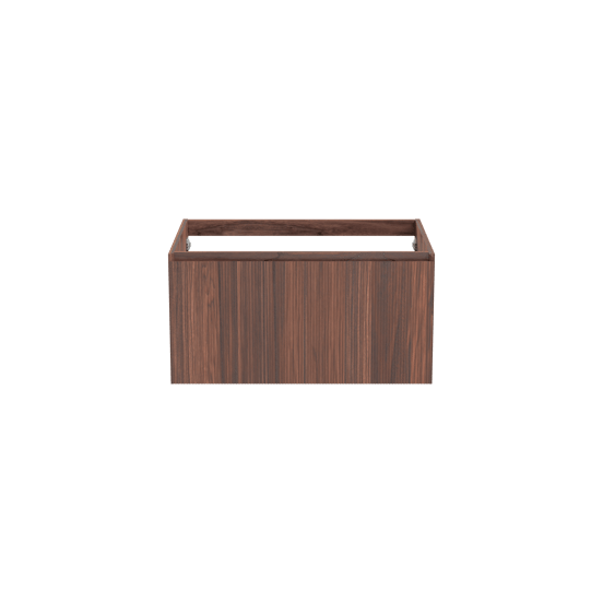 Balmani Fila meuble sous-vasque suspendu 90 x 55 cm plaqué noyer 2 tiroirs