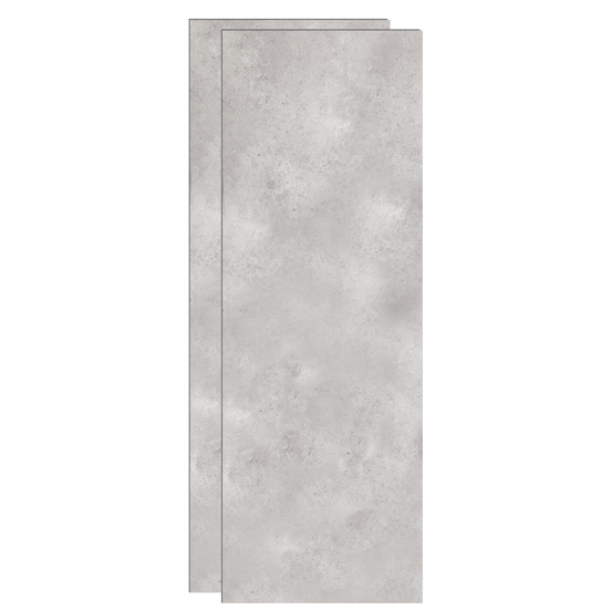 Linie Plato set douchewandbekleding set 2 x 90x210 cm pvc betongrijs Bolero