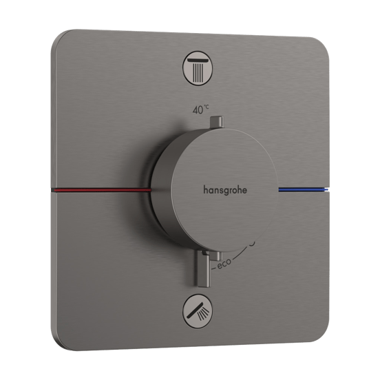 Hansgrohe Showerselect Comfort Q Robinet de baignoire encastré 2 sorties Brushed Black Chrome