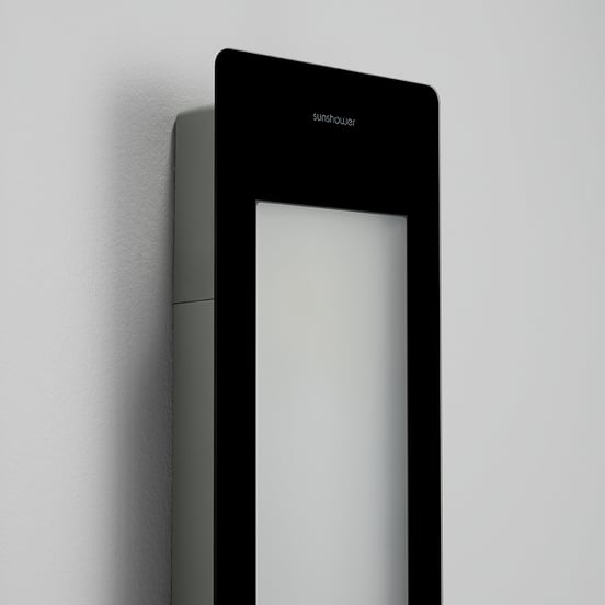 Sunshower One M Infrarood Vlakke opbouw black