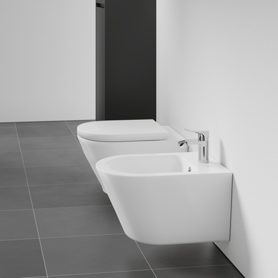 Luca Varess Calibro: Wand-Bidet, Weiß