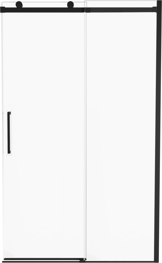 Luca Varess Boltano douche schuifdeur 120 cm x 200 cm Helder glas mat zwart profiel