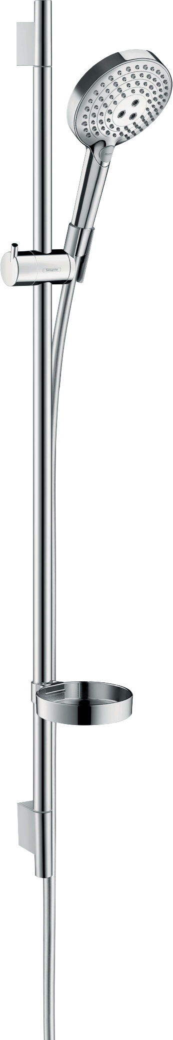 Hansgrohe Raindance Select S120 barre de douche avec pommeau de douche 12cm 3 fonctions jet chrome brillant