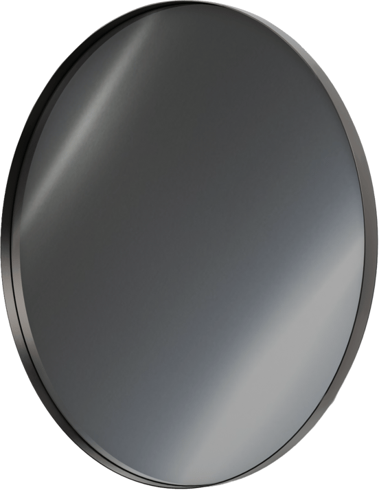 Balmani Giro Round rond badkamerspiegel Brushed GunMetal Ø 90 cm