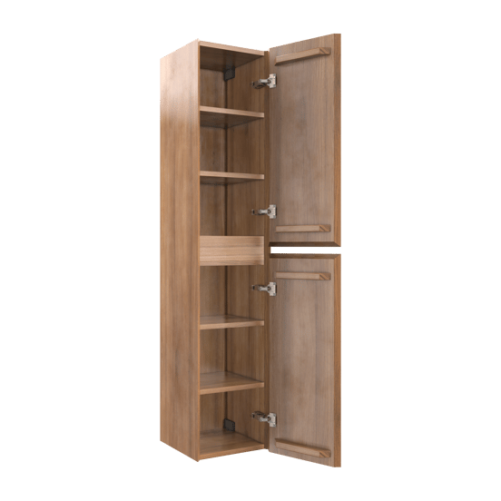 Balmani Mitra colonne salle de bains suspendue teck 35 x 35 x 169 cm