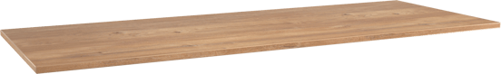 Storke Panton Einzel- oder Doppelwaschtischplatte, Melamin in roher Eiche, 140 x 52 cm