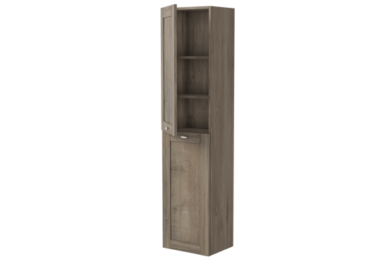 Linie Classo Badhochschrank: Hängend, graue Eiche, 40 x 30 x 170 cm