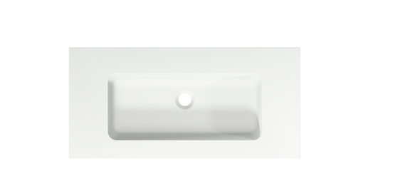 Storke Mata enkele wastafel matte Solid Surface 80 x 40 cm