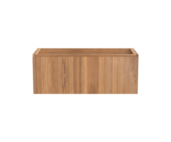 Balmani Idra meuble sous-vasque suspendu 120 x 55 cm teck 2 tiroirs