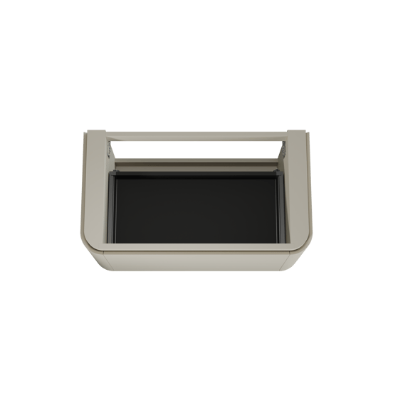 Balmani Moon hängender Waschbeckenunterschrank: 100 x 55 cm, Seidengrau, 2 Schubladen