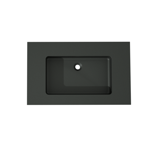 Storke Scuro plan simple quartz mat 85 x 52 cm