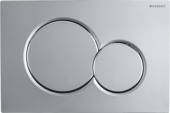 Sigma01 bedieningspaneel Mat Chroom voor UP320 of UP720 inbouwreservoir