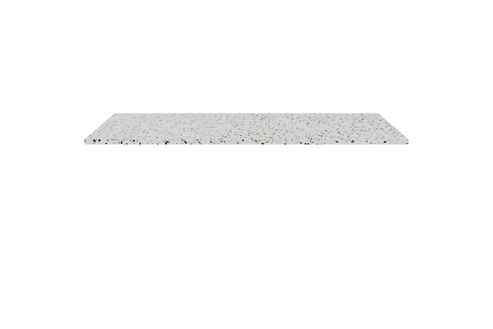 Balmani Stretto enkel of dubbel wastafelblad Bianco Nero terrazzo 120 x 55 cm