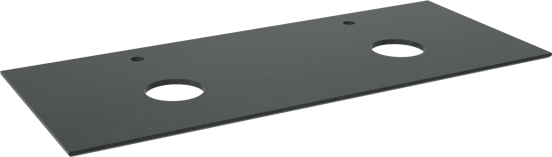 Balmani Facetta dubbel wastafelblad verzoete graniet 135 x 55 cm