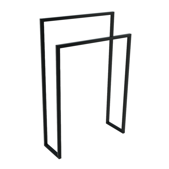 Blaufoss Noma porte-serviette grille noir mat