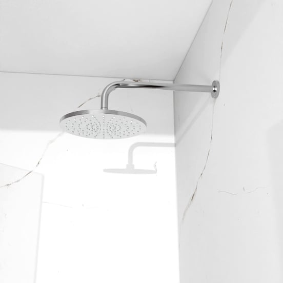 Blaufoss Bodan 250 tête de douche rond avec support mural Ø25cm Chrome Brillant