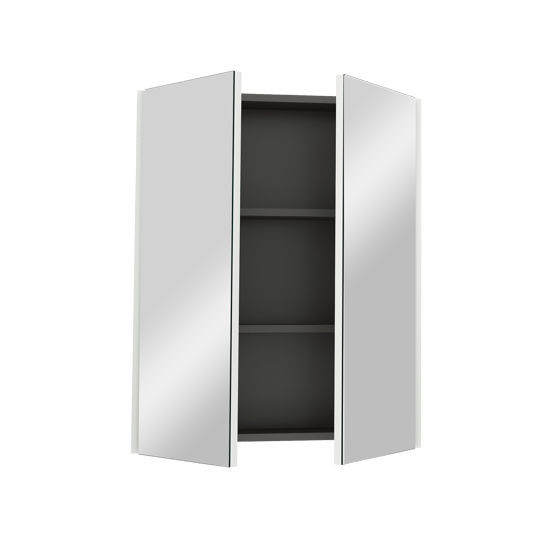 Linie Montro spiegelkast 60 x 75 cm Hoogglans Wit