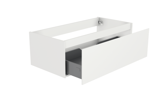 Storke Edge zwevende wastafelonderkast 105 x 52 cm mat wit 1 lade