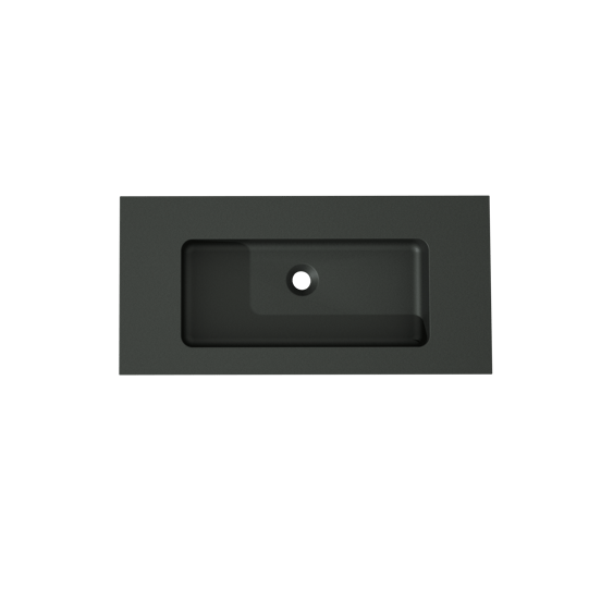 Storke Scuro vasque simple quartz mat 80 x 40 cm