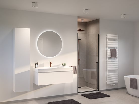 Storke Disc miroir rond lumineux Ø 80 cm