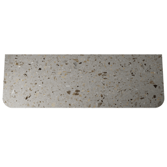 Balmani Moon tablette simple ou double terrazzo greige 160 x 55 cm