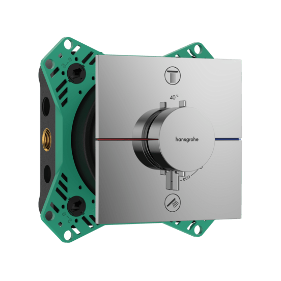 Hansgrohe Showerselect Comfort E inbouw thermostaat 2 uitgangen glanzend chroom