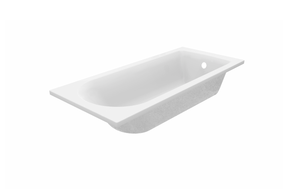Luca Varess Rosala baignoire encastrable mono 170 x 75 cm acrylique blanc mat