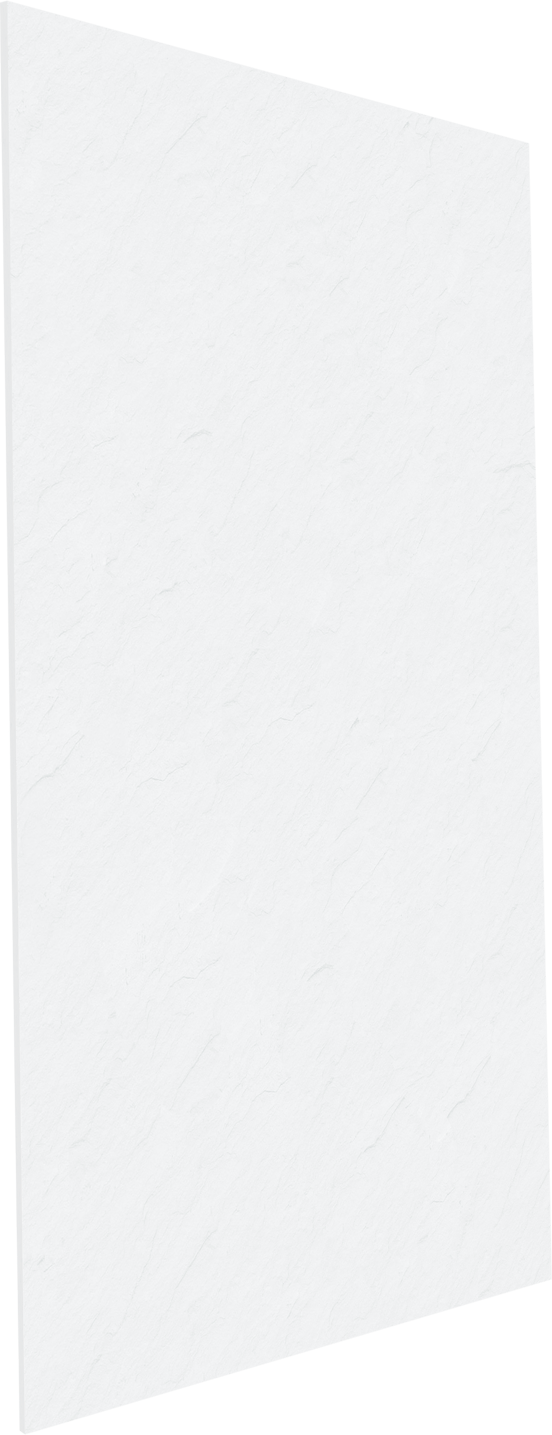 Linie Rumba douchewandbekleding 140 x 220 cm acryl wit leisteenstructuur