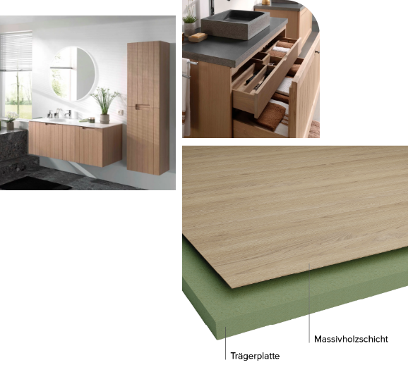 Waschbecken Schrank Holz