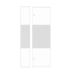 Balmani Senses Design paroi en verre pour porte de douche pivotante