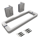 Balmani Modular Duschtürscharniere und Griff