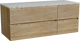 Storke Edge badkamermeubel met Tavola wastafelblad voor waskom(men)