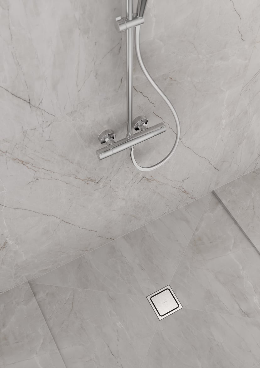 Hansgrohe RainDrain Point rigole de douche 15cm RSV Look grille à carreler