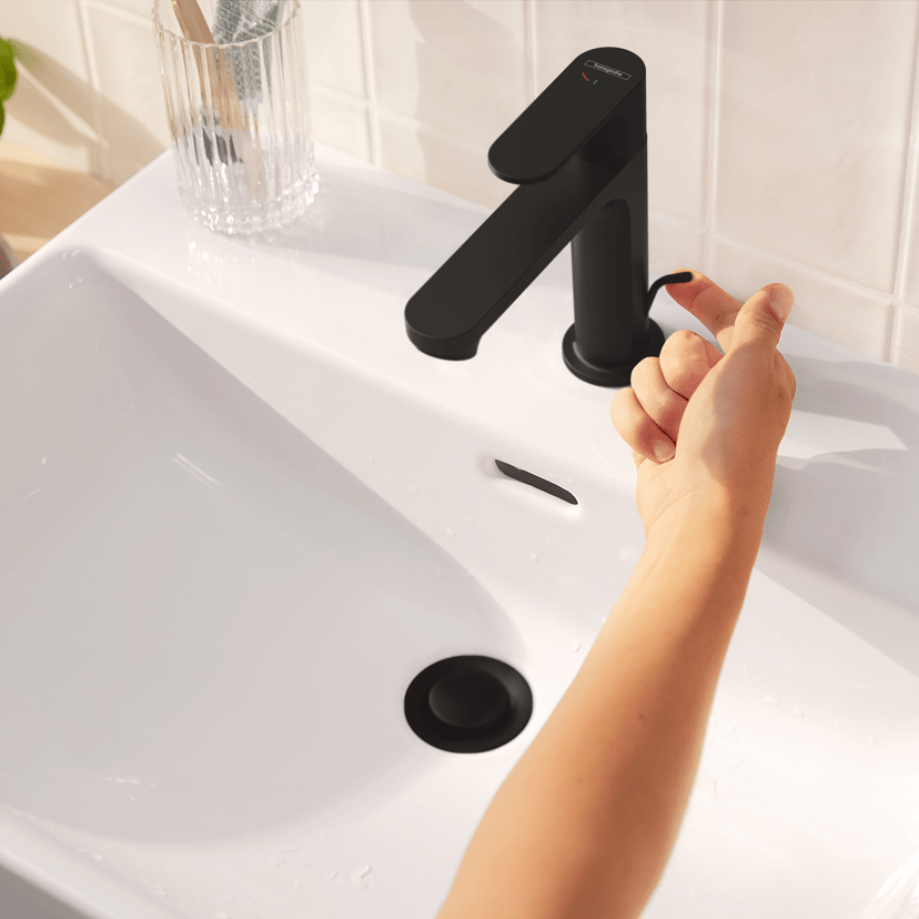 Hansgrohe Rebris 110 robinet de lavabo bas Noir Mat