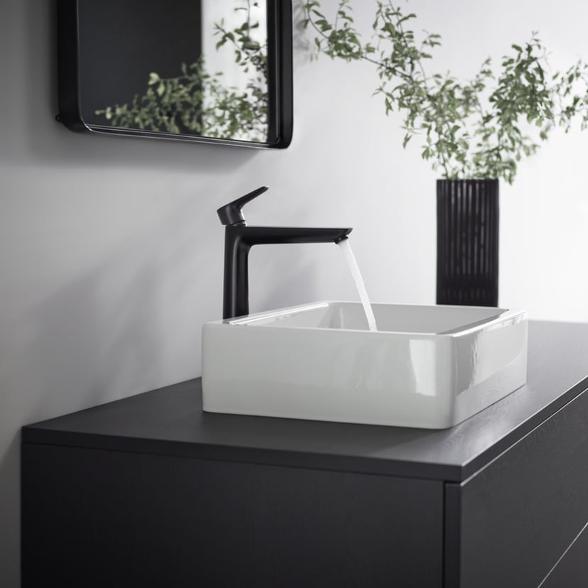 Hansgrohe Talis E240 verhoogde wastafelkraan Mat Zwart