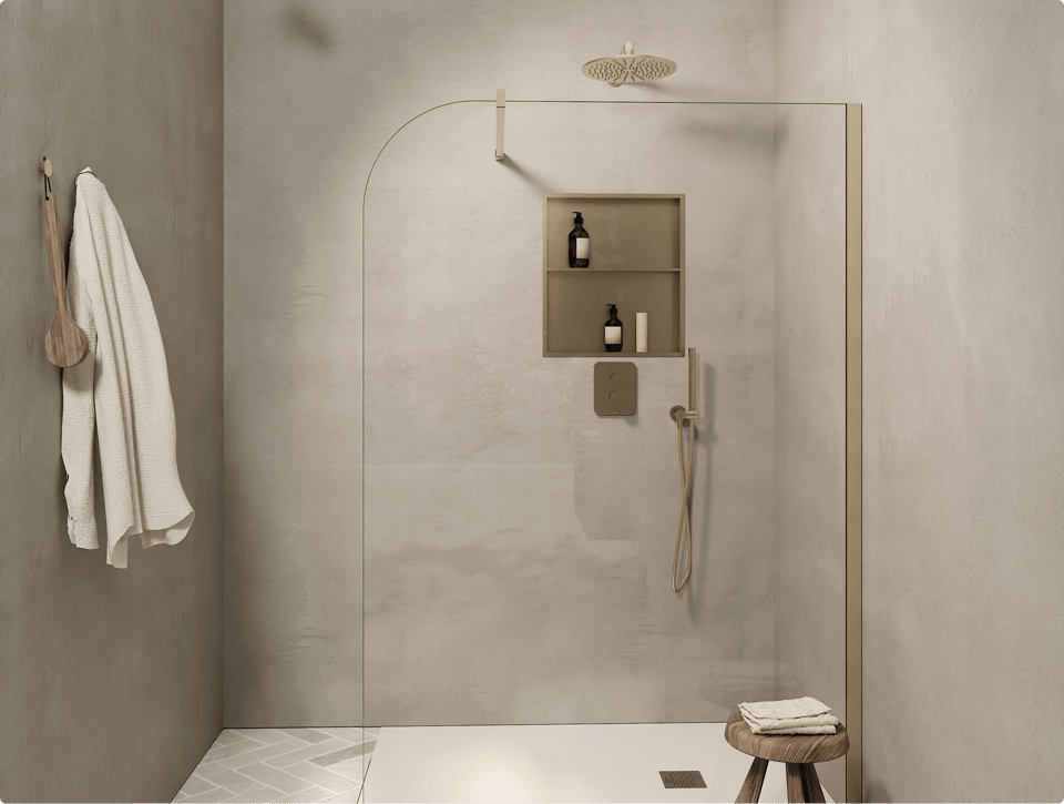 Vasque blanche, robinet noir et accessoires durables dans une salle de bains moderne. Tendances salle de bains 2026.
